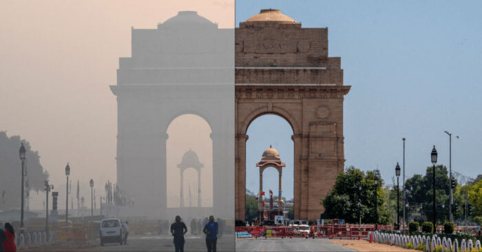 The Indian capital New Delhi — which frequently tops the world’s most polluted city lists — saw a 60% reduction in PM2.5 levels from March 23 to April 13 from the same period in 2019